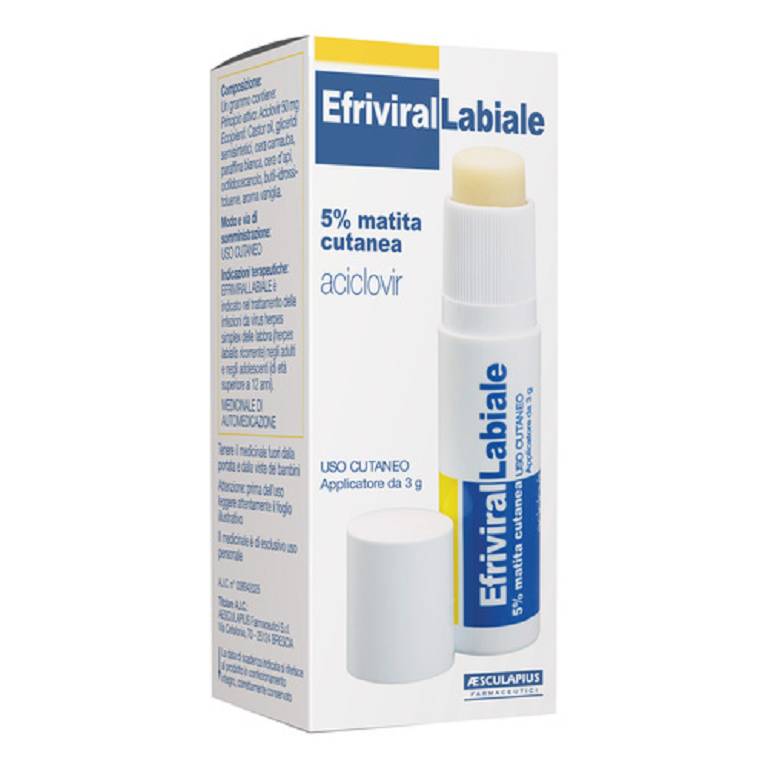 EFRIVIRALLABIALE*MAT CUT 3G 5%